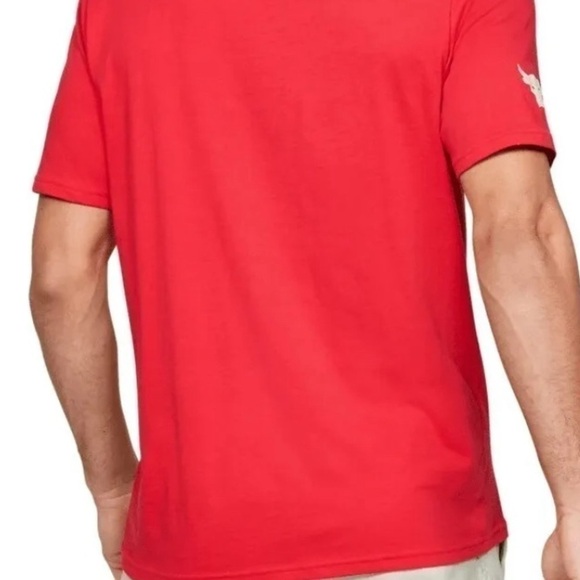 Under Armour Men's Project Rock Focus Short Sleeve Loose T-Shirt 1351584-608 XL - Picture 6 of 6